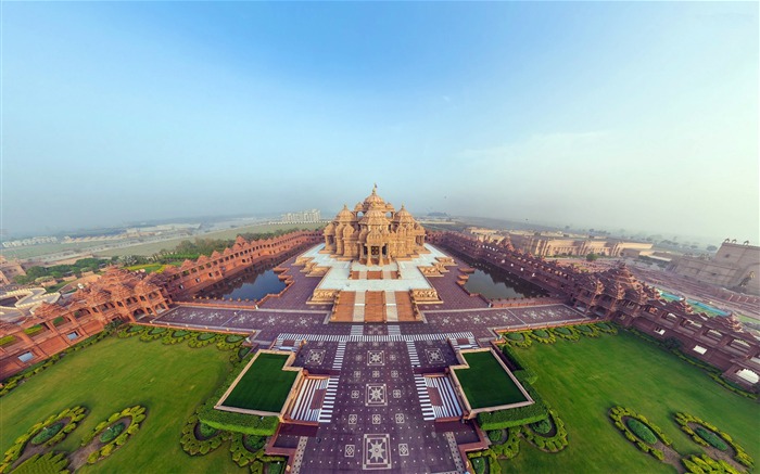 akshardham-Cities architectural landscape fondo de pantalla Vistas:9475