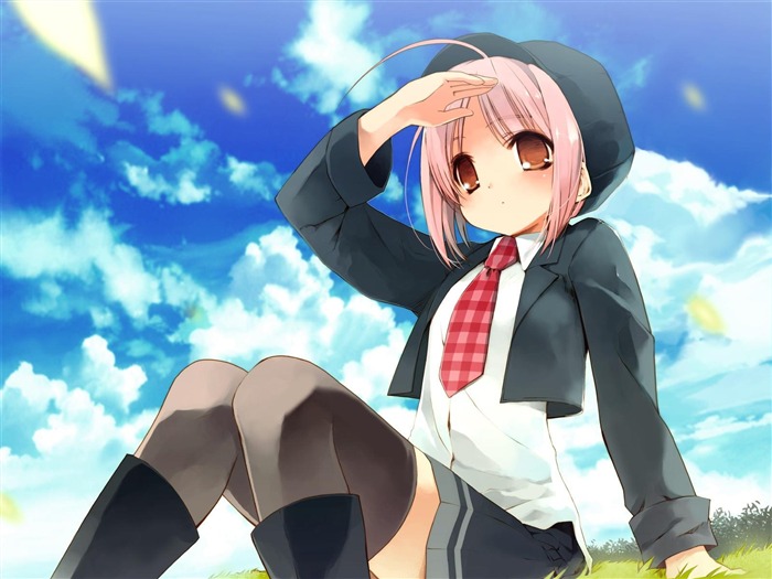 anime girl-Cute cartoon characters wallpapers Views:15815 Date:2013/1/24 13:15:06