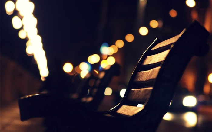 bench at night-Photography World Wallpaper Views:9453 Date:2013/1/14 22:33:22