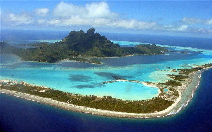 bora bora-Sunny Beach Landscape Wallpaper Views:23330 Date:2013/1/25 14:50:08