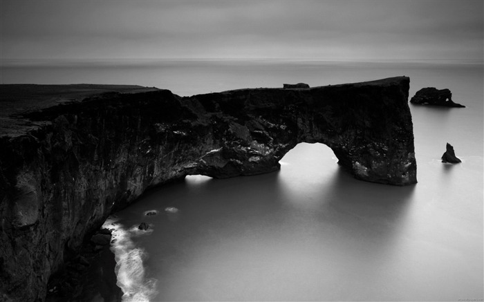 cala en islandia-increíble paisaje natural fondo de pantalla Vistas:9880