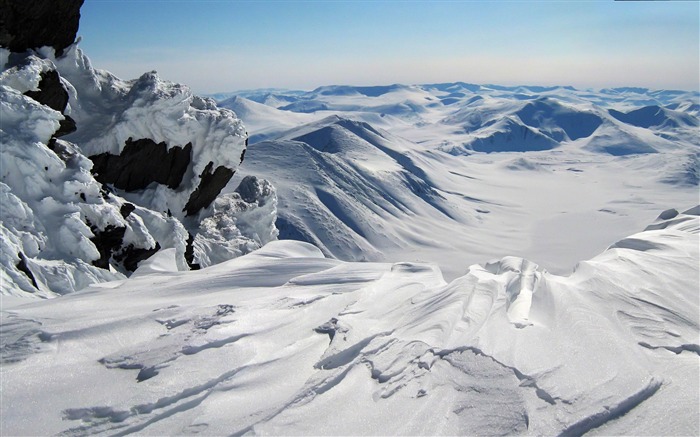 eterno paisaje de invierno de nieve natural Vistas:11107