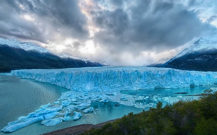 glaciar increíble paisaje natural fondo de pantalla Vistas:13437