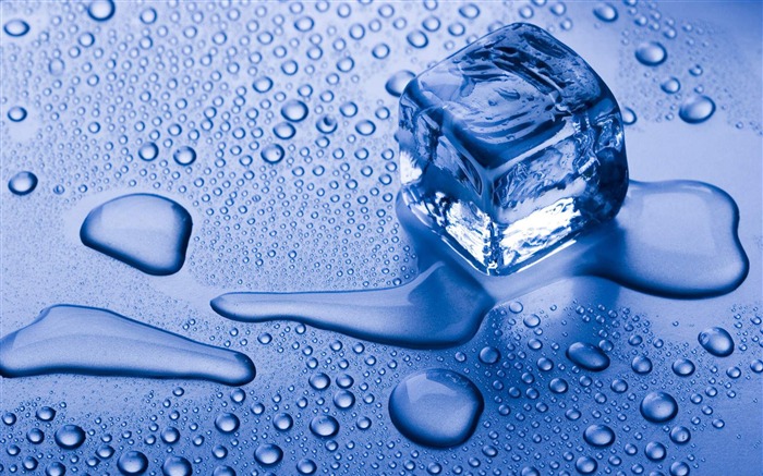 cubo de hielo-agua cerca fotografía fondos de pantalla Vistas:25924