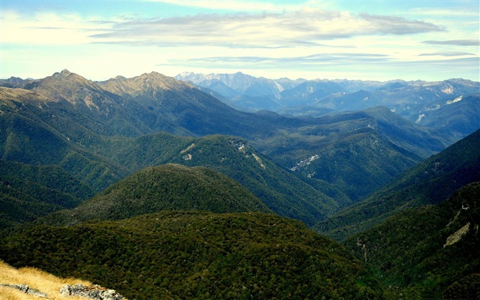 paisaje de montañas de Nueva Zelanda Vistas:10943