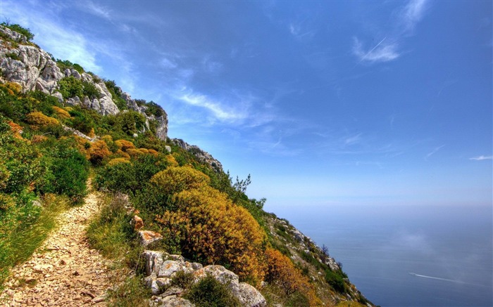 海景和土地-美丽的自然风景壁纸 浏览:8318