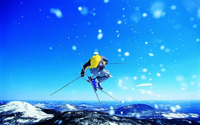 skier-sport photographie thème Fond d'écran Vues:9305