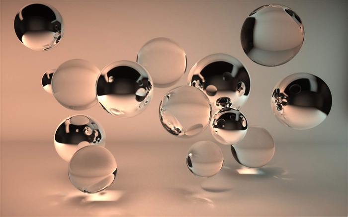 transparent balls-3D design abstract Wallpaper Views:18416 Date:2013/1/28 18:25:45