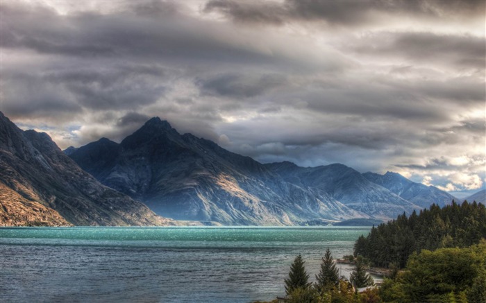 wakatipu lake-New Zealand landscape fondos de pantalla Vistas:9998