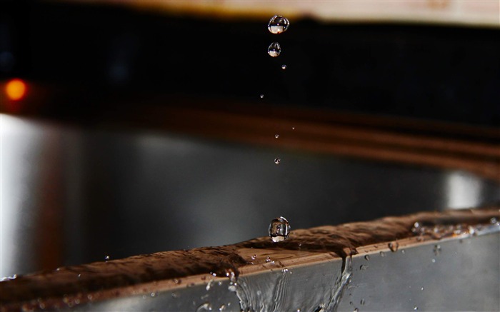 gotas de agua-agua cerca fotografía fondos de pantalla Vistas:8095