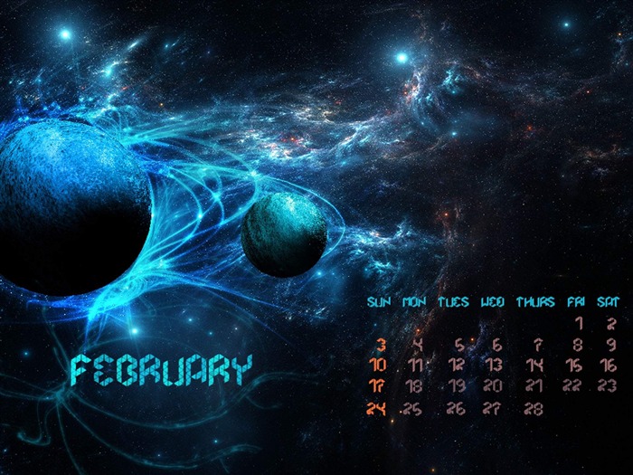 Abstract-February 2013 calendar desktop themes wallpaper Views:8710 Date:2013/2/1 9:35:25