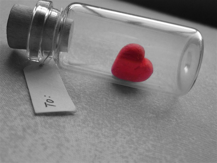 Love drift bottles-2013 romantic Valentines Day wallpaper Views:11322 Date:2013/2/11 13:34:04