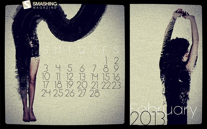 Ripped Away-February 2013 calendar desktop themes wallpaper Views:6718 Date:2013/2/1 9:47:35