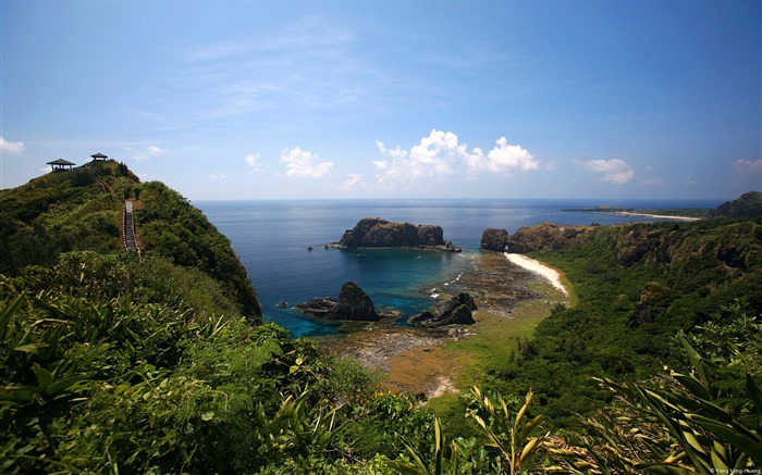 Taiwan Green Island Bela Adormecida paisagem reef-natural HD wallpaper Visualizações:10487