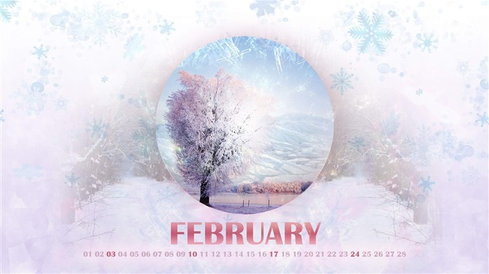 Winter-February 2013 calendar desktop themes wallpaper Views:7146 Date:2013/2/1 9:51:36