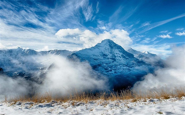 Winter Snow Mountain-Perfect natural HD Desktop Wallpaper Views:8344 Date:2013/2/22 9:12:55