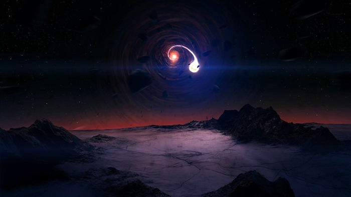 black hole-Fantasy Artistic design Wallpaper Views:26609 Date:2013/2/10 1:07:47