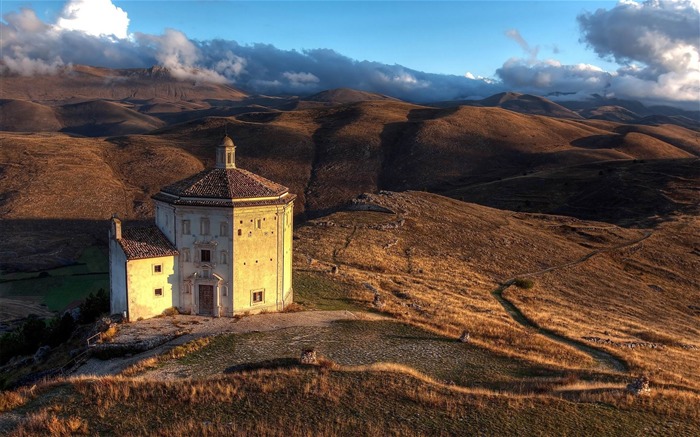 iglesia en italia-World scenery fondo de pantalla HD Vistas:9033