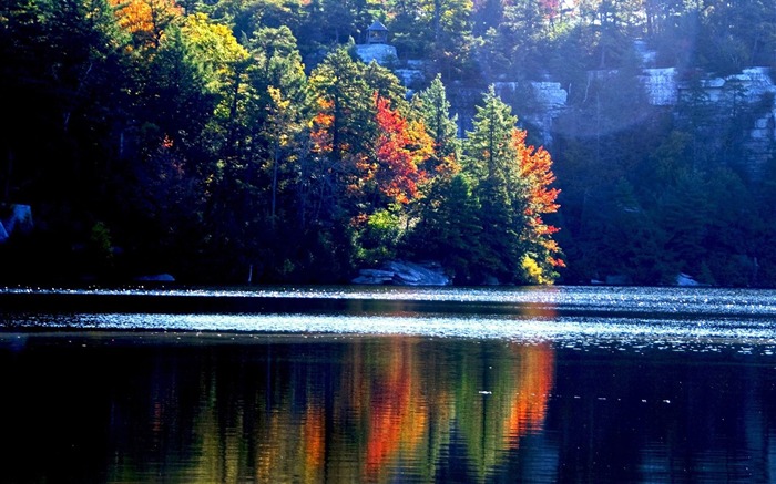 lac Minnewaska-Lakeside paysage HD fond d'écran Vues:9486