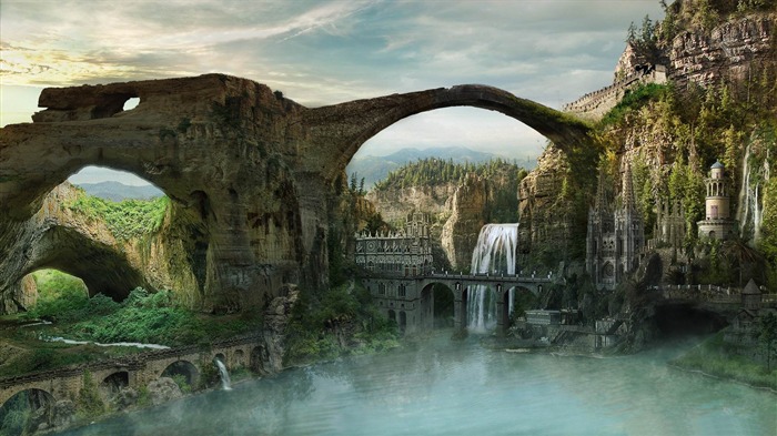 lost city-Creative Design widescreen wallpaper Views:8238 Date:2013/2/16 15:23:43