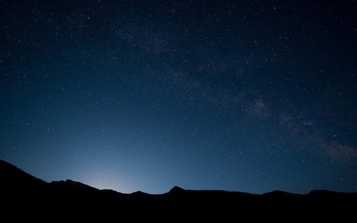 夜晚的天空 - 自然風景高清壁紙 查看次數:39115