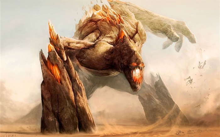 rock monster-Fantasy Artistic design Wallpaper Views:21138 Date:2013/2/10 1:20:02