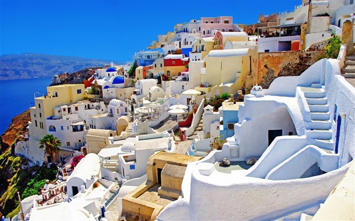 santorini greece-World scenery fondo de pantalla HD Vistas:103119