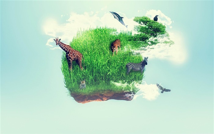 Wildlife-Creative Design widescreen wallpaper Visualizações:8989