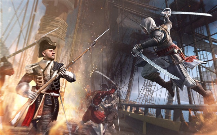 Assassin's Creed IV:Black Flag 刺客信条4:黑色旗帜 游戏高清桌面壁纸 浏览:10553