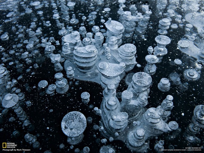 Methane Bubbles Alaska-National Geographic wallpaper Views:11703 Date:2013/3/24 21:00:28