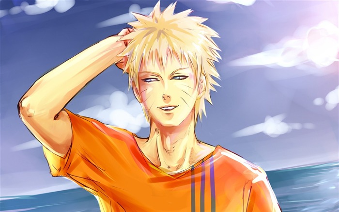 boy shirt beach-Anime characters HD wallpaper Views:14711 Date:2013/3/16 12:00:58