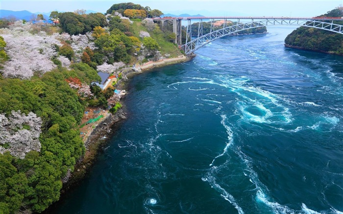 橋の上から海の堤防-自然の風景のHDの壁紙 ブラウズ:10378