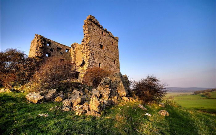 castle ruins-City fotografía de viaje fondo de pantalla Vistas:7631