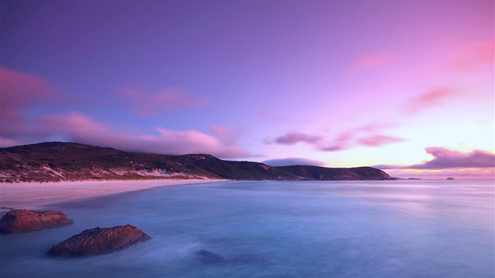 côte terre mer ciel-Parfait paysage HD fond d'écran Vues:14101