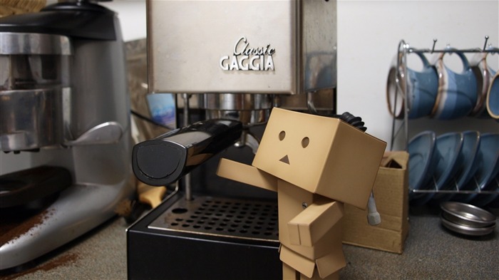 tasses Cuisine Cafetière-Boîtes Danboard robot HD photo Fond d'écran Vues:10097