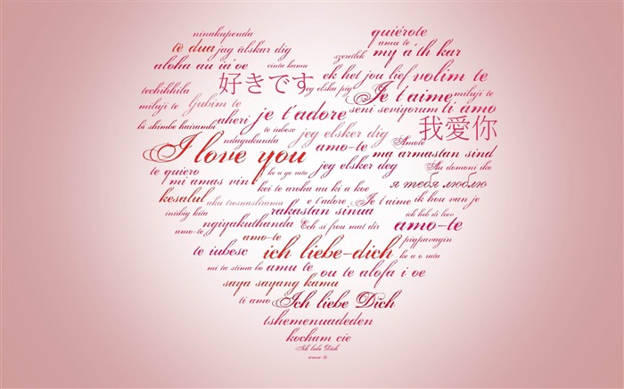 heart drawing lettering love confession-High Quality HD wallpaper Views:12014 Date:2013/3/31 21:38:11