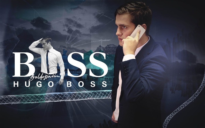 hugo boss guy suit-Brand advertising wallpaper Views:16759 Date:2013/3/27 23:06:06