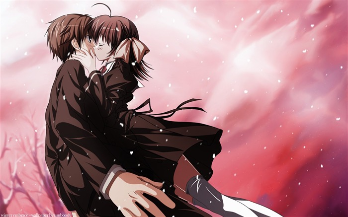 kiss affection pair-Anime characters HD wallpaper Views:23592 Date:2013/3/16 11:49:07