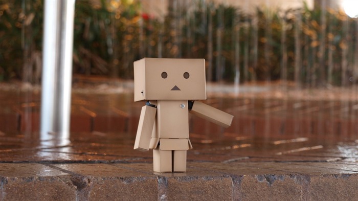 nuageux trottoir pluie-Boîtes Danboard robot HD photo Fond d'écran Vues:17368