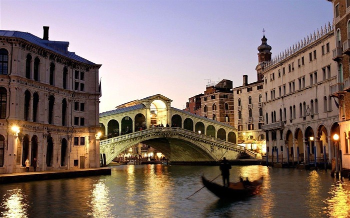 rialto bridge venecia-City fotografía de viaje fondo de pantalla Vistas:19374