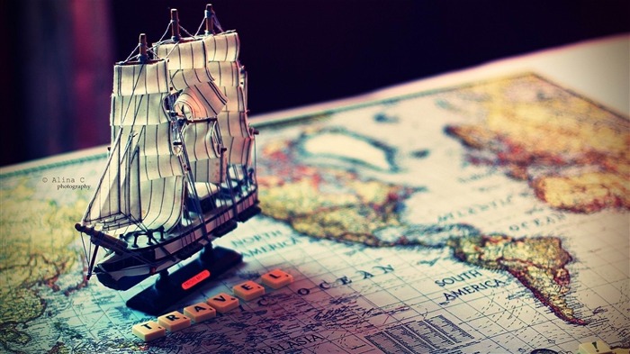 ship map world souvenir-quality Desktop HD wallpaper Views:13139 Date:2013/3/14 22:30:01