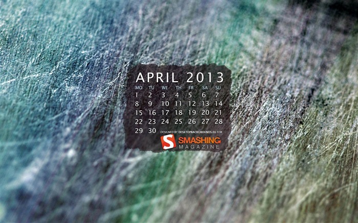 Abstract Scratch-April 2013 calendar desktop wallpaper Views:10403 Date:2013/4/1 0:11:33