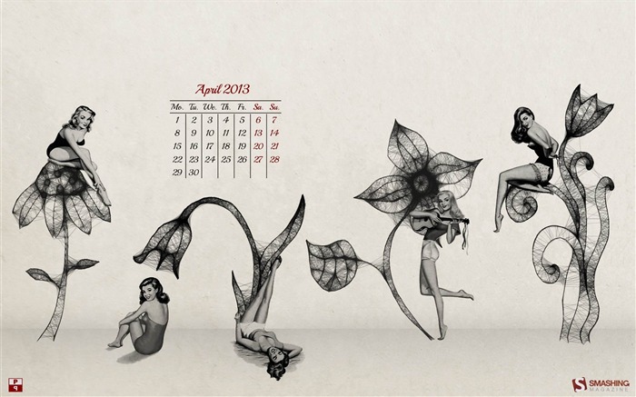 Good Girls-April 2013 calendar desktop wallpapers Views:7758 Date:2013/4/1 0:34:04