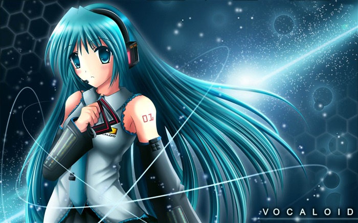 Hatsune Miku-personagens de desenho animado HD wallpaper Visualizações:27448