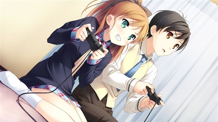 Kantoku anime girl fonctionne Widescreen Fond d'écran Vues:12231