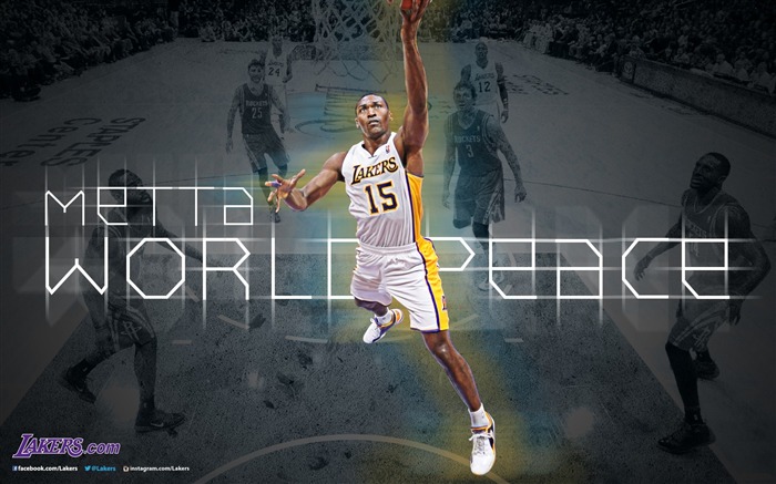 Metta World Peace 梅塔·沃尔德皮斯-NBA洛杉矶湖人2012-13赛季壁纸 浏览:8607