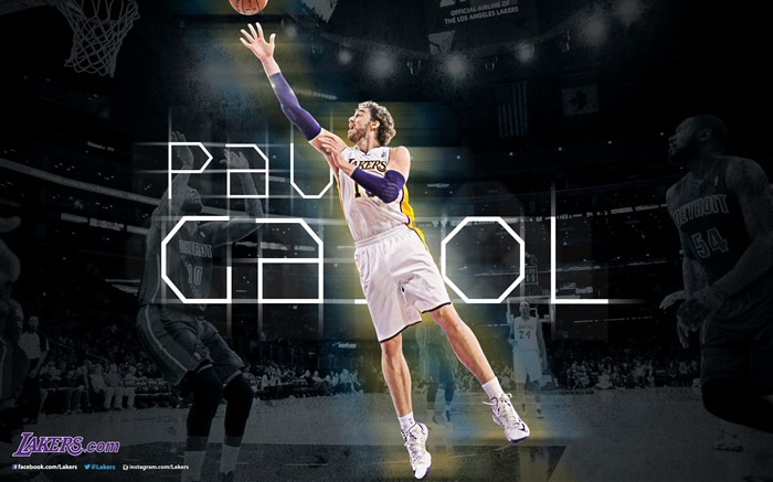 Pau Gasol 保罗·加索尔-NBA洛杉矶湖人2012-13赛季壁纸 浏览:9559