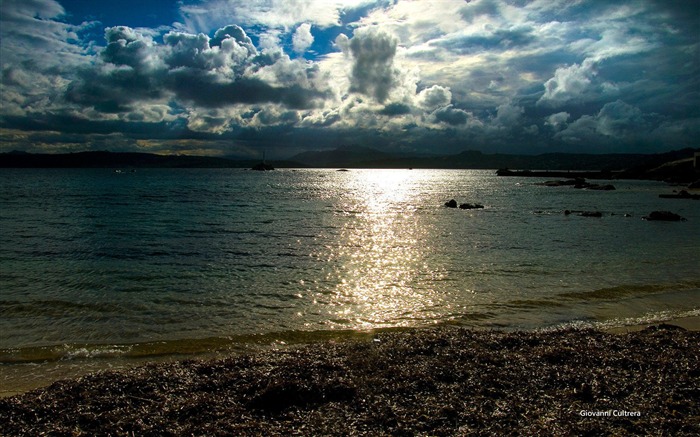 La côte Sardaigne-Microsoft officiel thème Windows fond d'écran Vues:8001