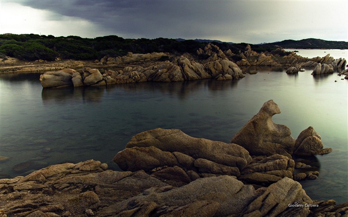 La côte Sardaigne-Microsoft officiel thème Windows fond d'écran Vues:8091