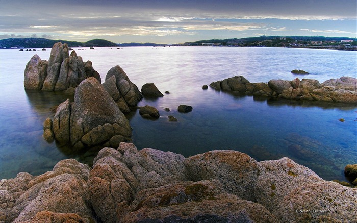 La côte Sardaigne-Microsoft officiel thème Windows fond d'écran Vues:7979